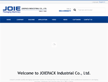 Tablet Screenshot of joiepack.com